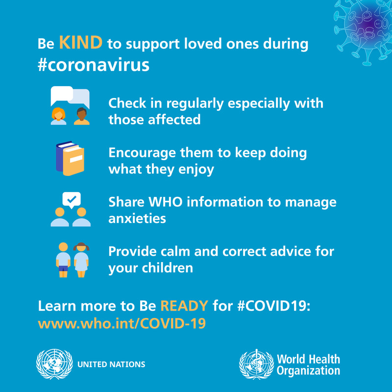 Be kind to support loved ones during Coronavirus
